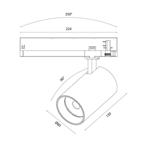 Kohdevalaisin Target M Ip20 27W/940 2500Lm 36D Bk [4146585] |