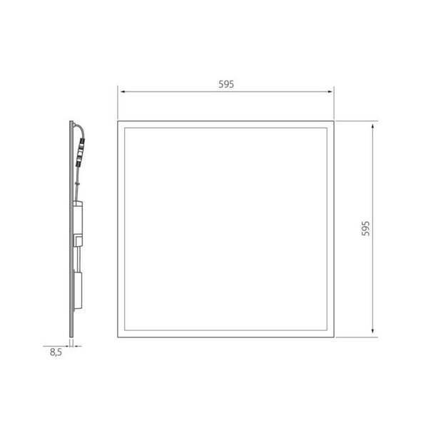 Moduulivalaisin Plata Ip20 40W/840 Psmp Wh [4146815] |