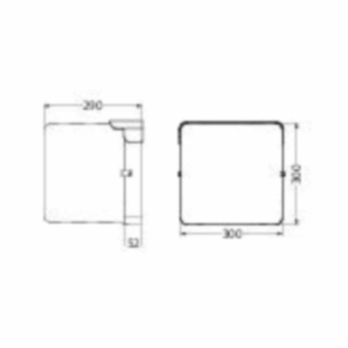 Numerovalaisin Airam noppa cube IP65 IK10 12W/840 pco wh [4116175]
