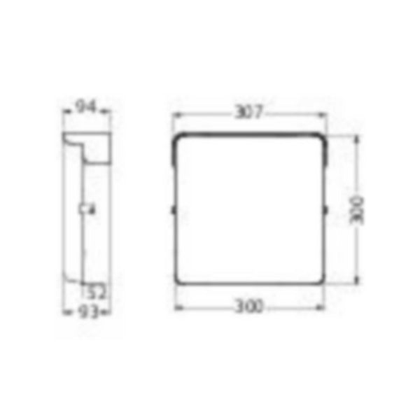 Numerovalaisin Airam noppa flat IP65 IK10 12W/840 pco wh [4116173]