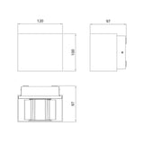 Seinäval Ulko Brick Double Ip65 Ik06 10W/940 Pcc Gr [4546521] |