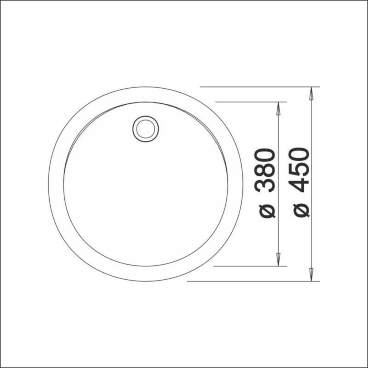 Upotettava Allas Blanco Rondo Silgr, Valkoinen 5928105