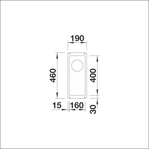Altapäin Kiinnitettävä Allas Subline 160-U Silgr Valkoinen [5928907]