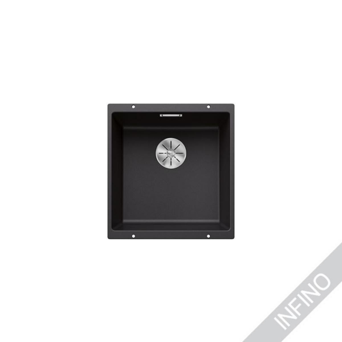 Altapäin Kiinnitettävä Allas Subline 400-U Silgr Mattamusta [5928929]