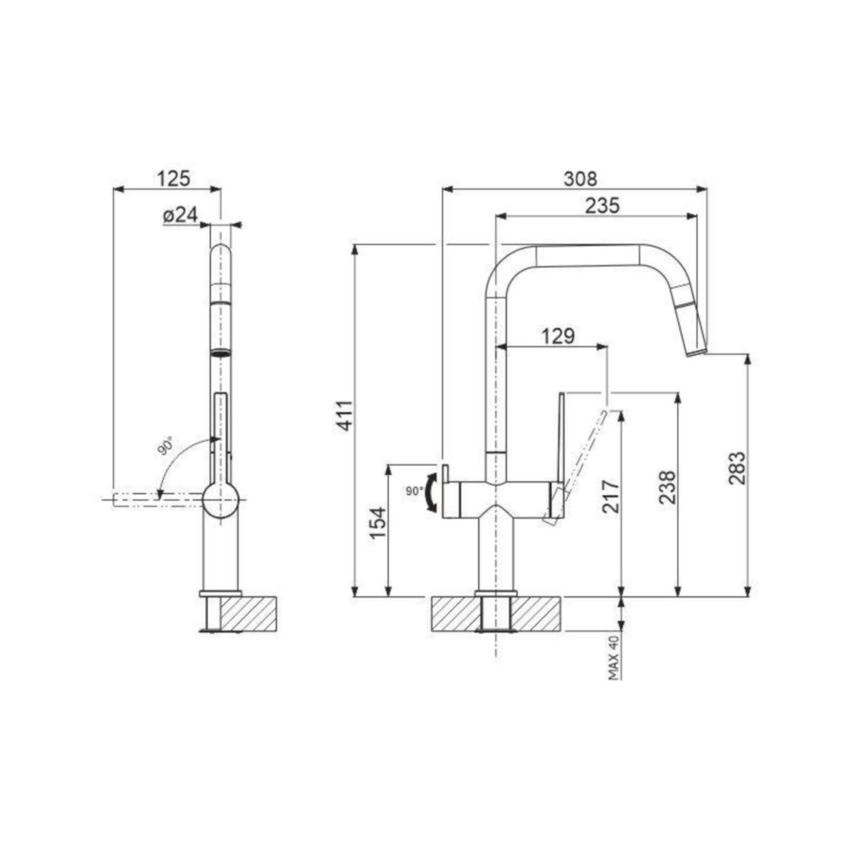 Keittiöhana Apk 21932Sa Lino - Sa Rst - Optik [6285802] | lvitarvikkeet.fi