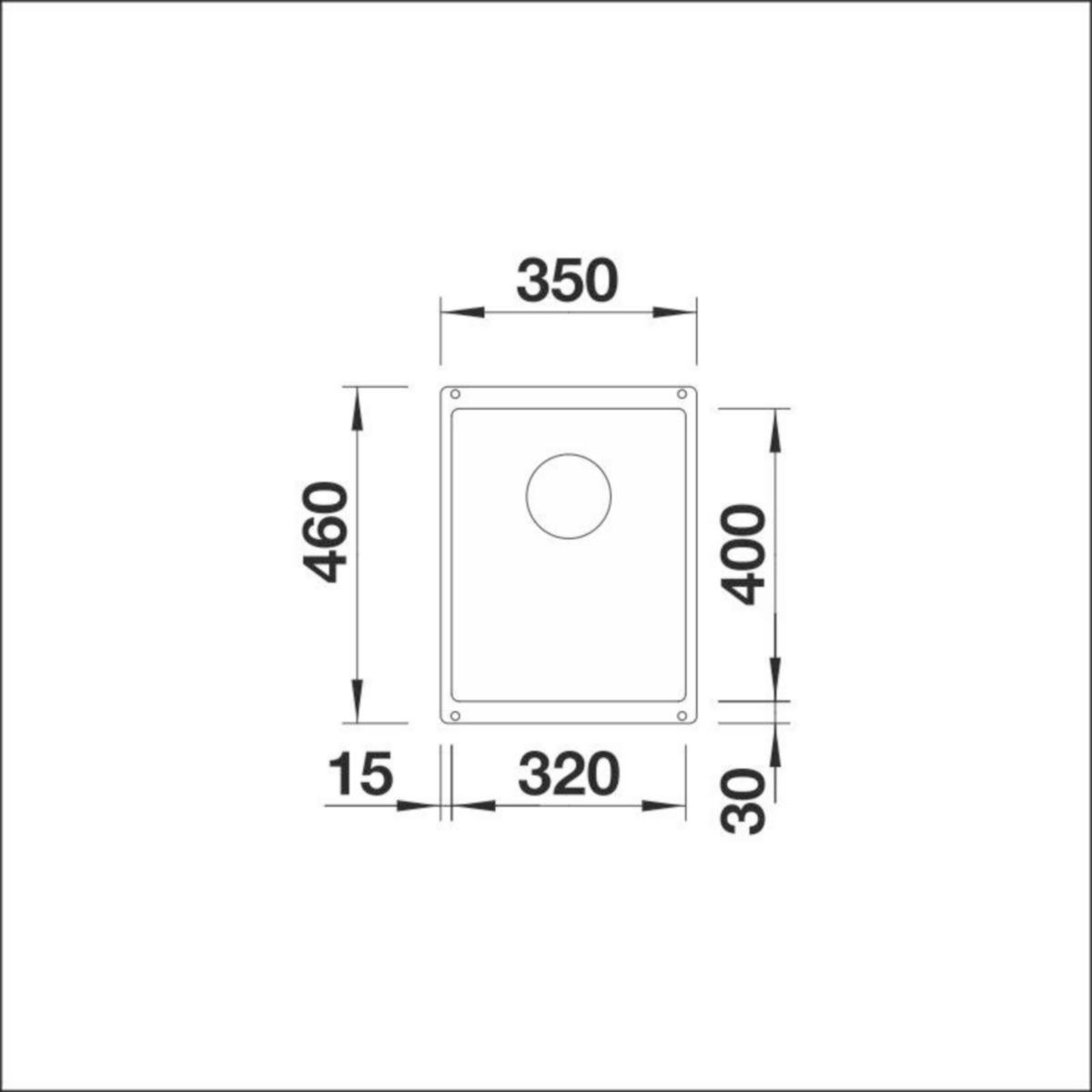 Altapäin Kiinnitettävä Allas Subline 320-U Silgr Kallionhar [5928912]