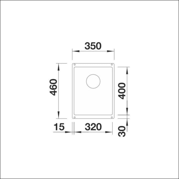 Altapäin Kiinnitettävä Allas Subline 320-U Silgr Valkoinen [5928915]