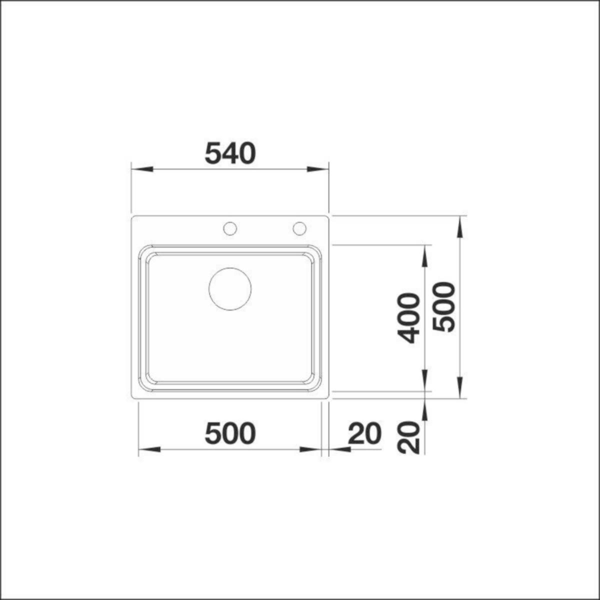 Upotettava-/Huullosallas Rst Blanco Etagon 500-Ifa Kaukos. [5928737]
