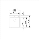 Upotettava Allas Rst Blanco Claron 400-Ifa 5928044