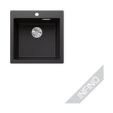 Päältä Asennettava Allas Blanco Pleon 5 Silgr Mattamust 5929306