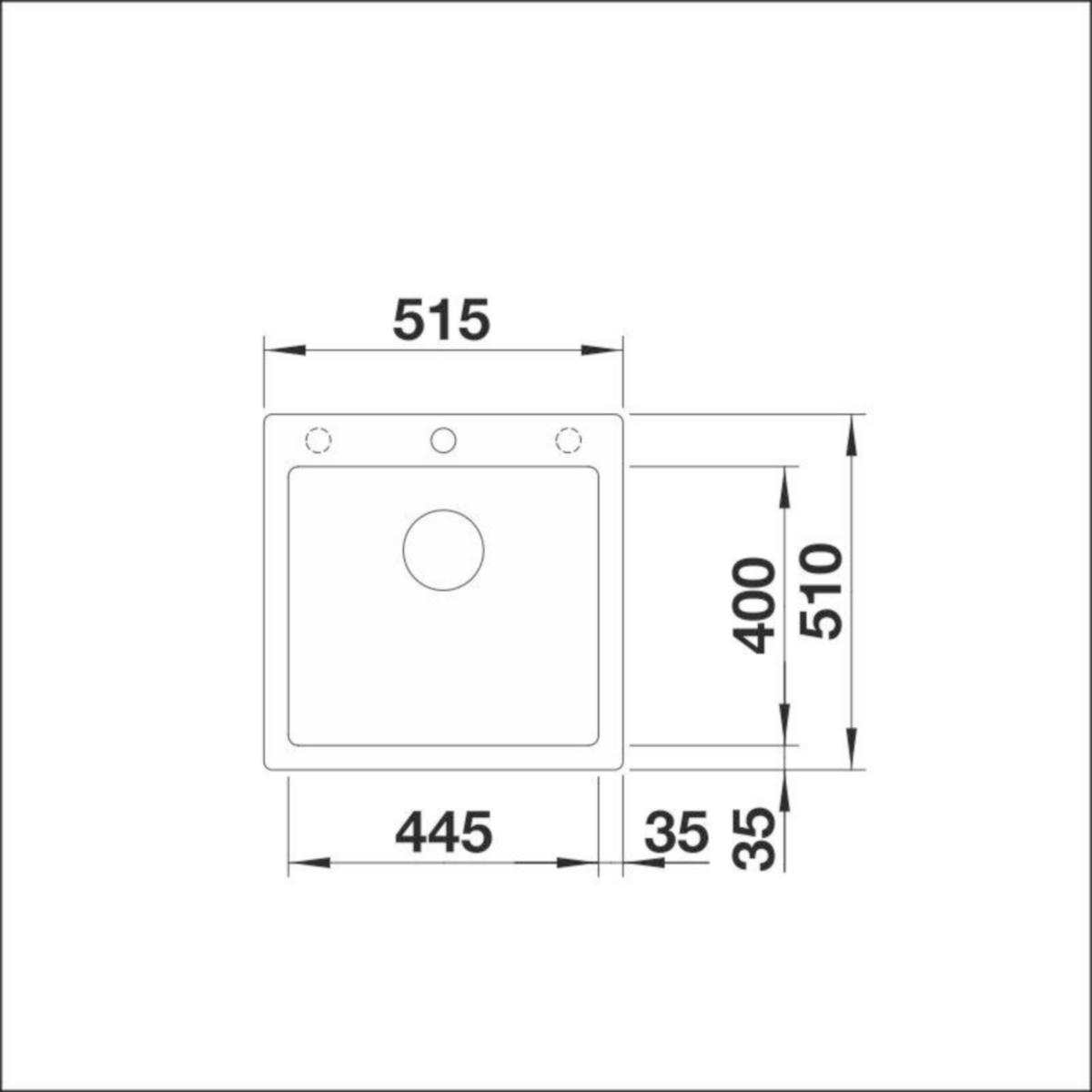 Päältä Asennettava Allas Blanco Pleon 5 Silgr Kallionha 5928771