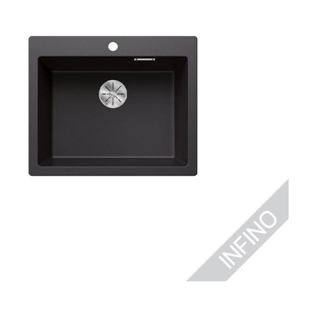 Päältä Asennettava Allas Blanco Pleon 6 Silgr Mattamust 5929312