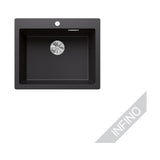 Päältä Asennettava Allas Blanco Pleon 6 Silgr Mattamust 5929312