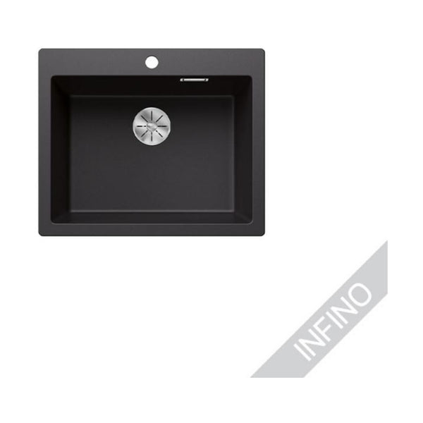 Päältä Asennettava Allas Blanco Pleon 6 Silgr Mattamust 5929312