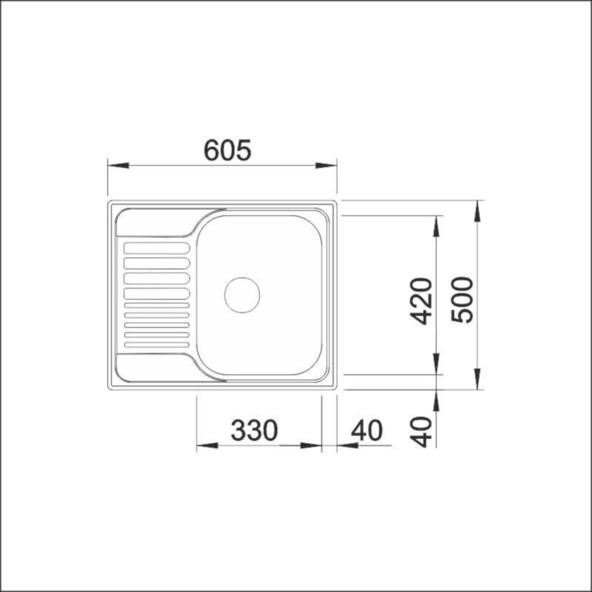 Upotettava Allas Rst Blanco Tipo 45 S Mini [5928060] | lvitarvikkeet.fi