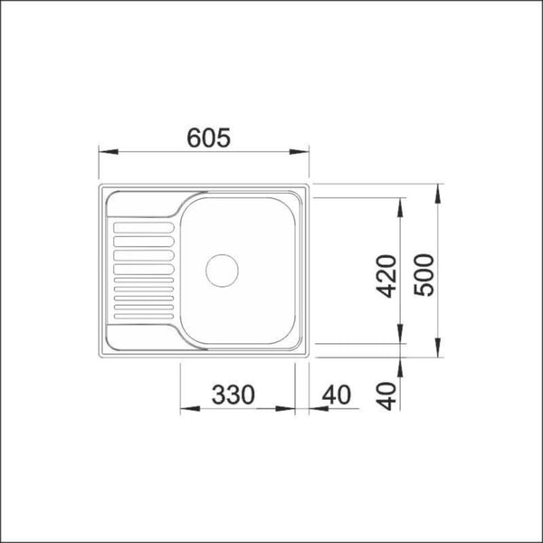 Upotettava Allas Rst Blanco Tipo 45 S Mini [5928060] | lvitarvikkeet.fi