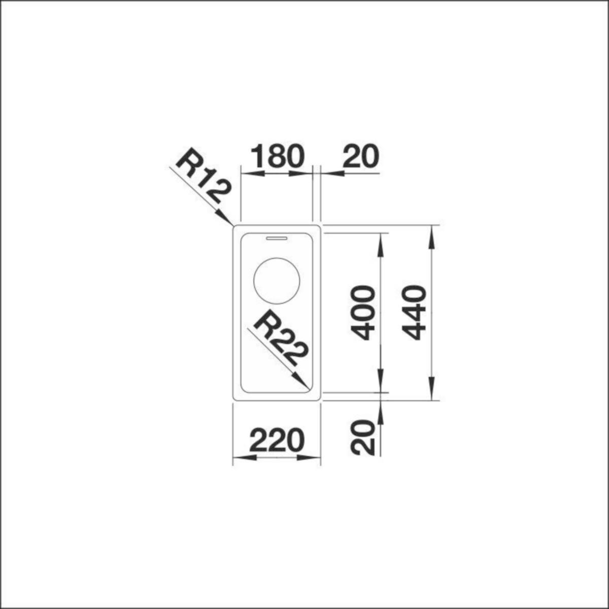 Upotettava - /Huullosallas Rst Blanco Andano 180 - Ifn 10603IFN [5928000] | lvitarvikkeet.fi