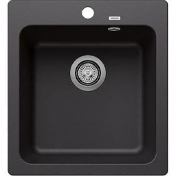 Päältä Asennettava Allas Blanco Naya 45 Silgr Mattamust 5928978