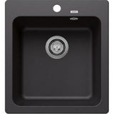 Päältä Asennettava Allas Blanco Naya 45 Silgr Mattamust 5928978