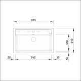 Päältä Asennettava Allas Blanco Dalago 8 Silgr Soft Val 5929305