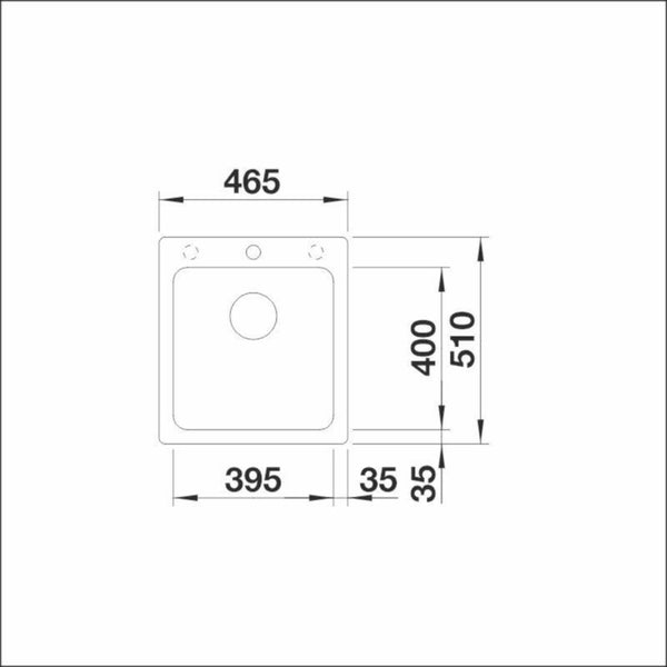Päältä Asennettava Allas Blanco Naya 45 Silgr Soft Valk 5928984