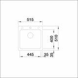 Päältä Asennettava Allas Blanco Naya 5 Silgr Soft Valk 5928992