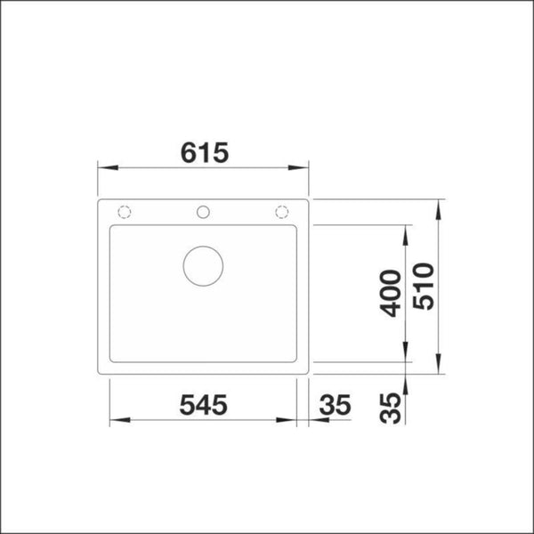 Päältä Asennettava Allas Blanco Pleon 6 Silgr Soft Valk 5929314