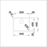 Upotettava - /Huullosallas Rst Blanco Andano 500 - Ifn 10633IFN [5928003] | lvitarvikkeet.fi