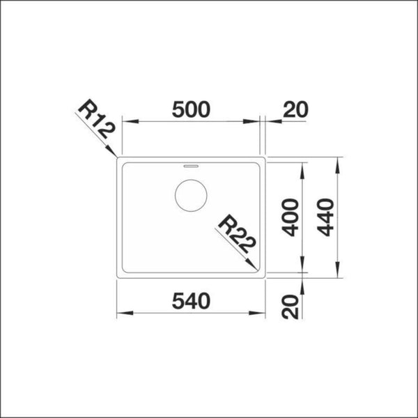Upotettava - /Huullosallas Rst Blanco Andano 500 - Ifn 10633IFN [5928003] | lvitarvikkeet.fi
