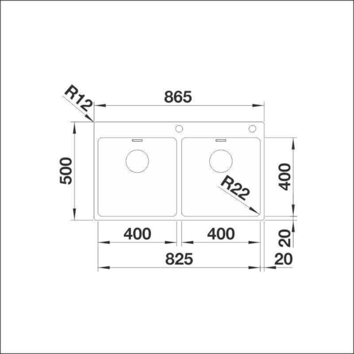 Upotettava Allas Rst Blanco Andano 400/400 - Ifa 10653IFA [5928012] | lvitarvikkeet.fi