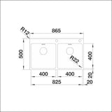 Upotettava Allas Rst Blanco Andano 400/400 - Ifa 10653IFA [5928012] | lvitarvikkeet.fi