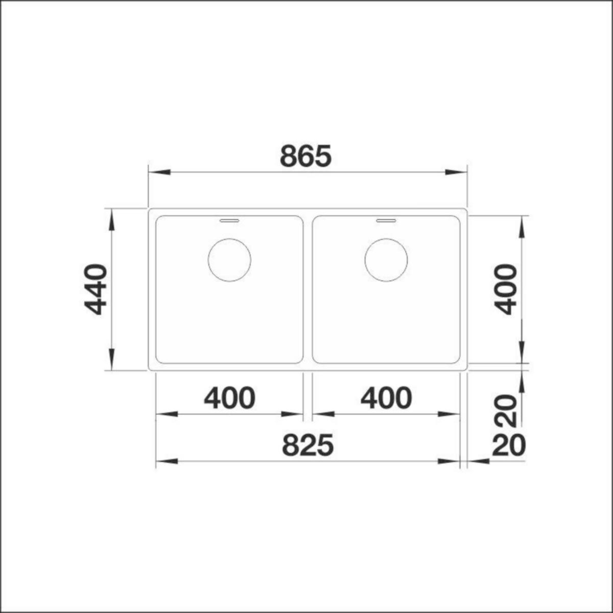 Upotettava Allas Rst Blanco Andano 400/400 - Ifn 10653IFN [5928007] | lvitarvikkeet.fi