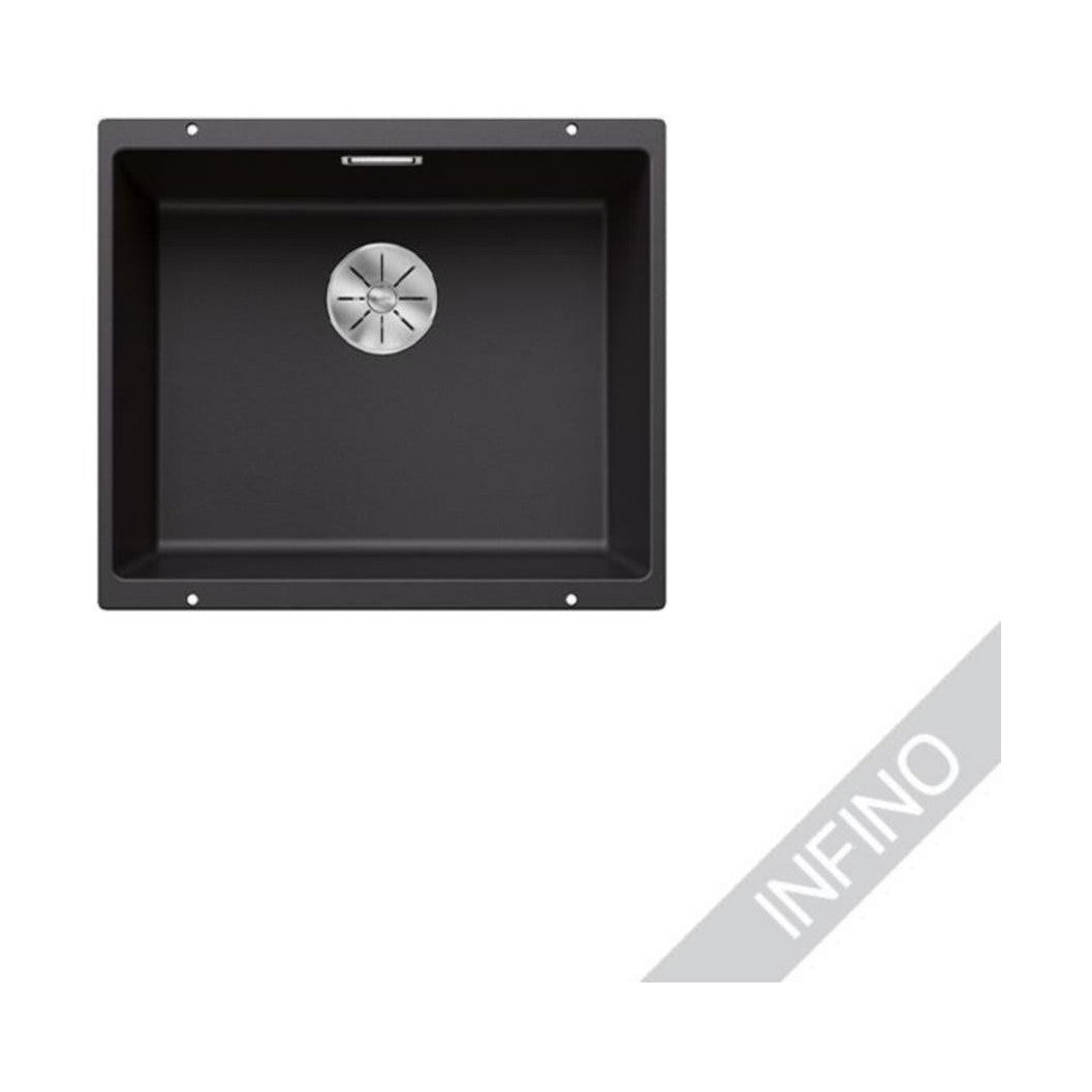 Altapäin Kiinnitettävä Allas Subline 500-U Silgr Mattamusta 5928937