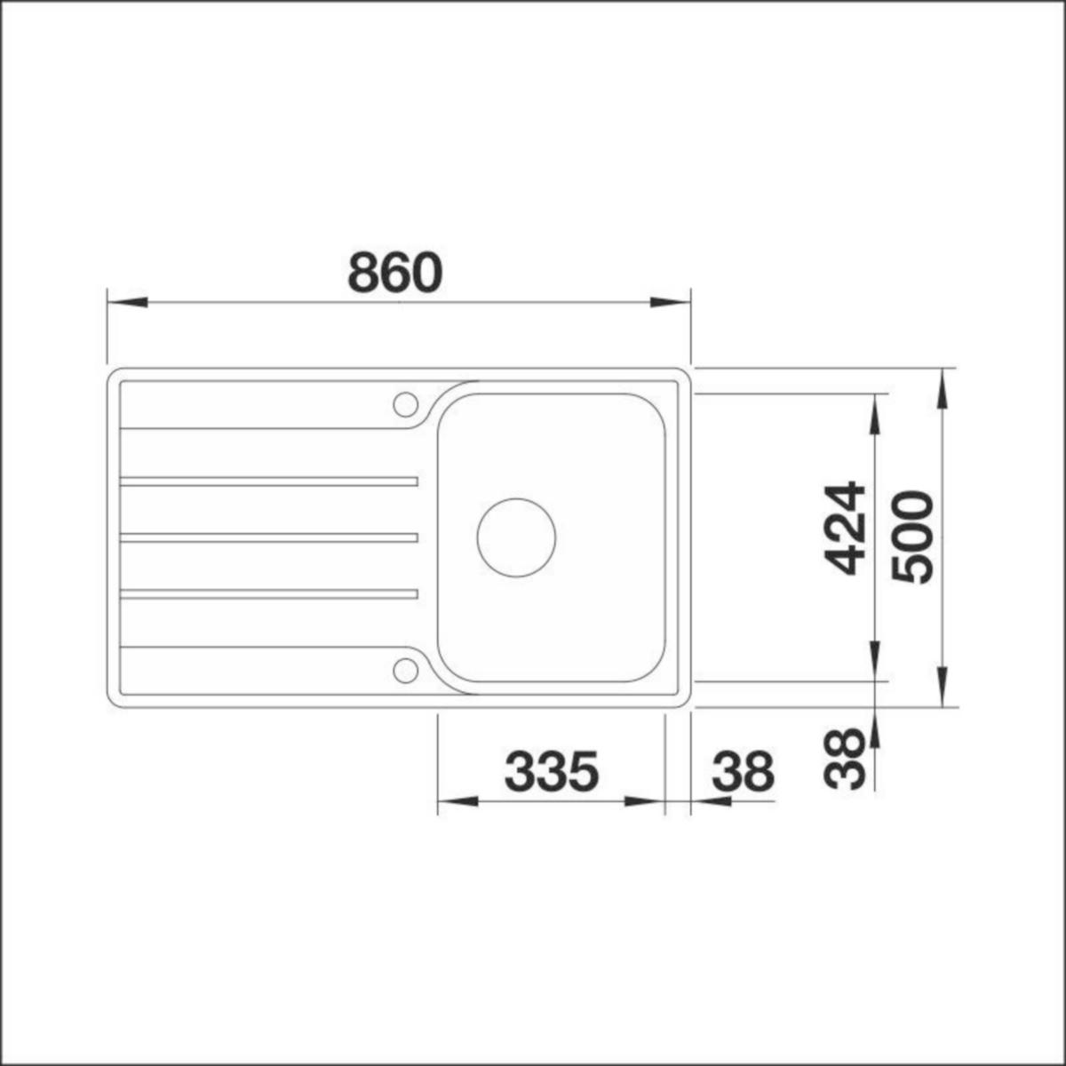 Upotettava-/Huullosallas Rst Blanco Lemis 45 S-If Rst 5928841