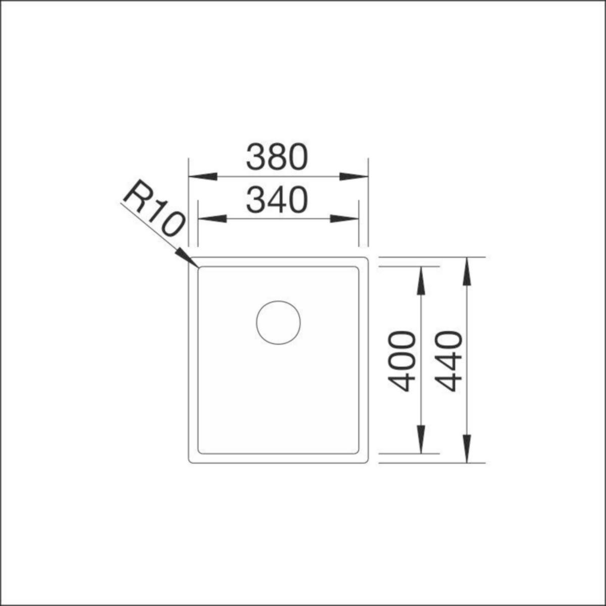 Upotettava Allas Rst Blanco Claron 340-Ifn 5928038