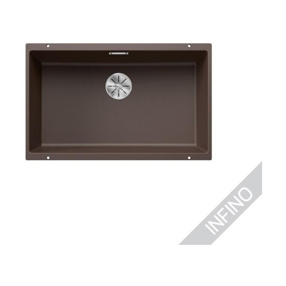 Altapäin Kiinnitettävä Allas Subline 700-U Silgr Coffee 5928950