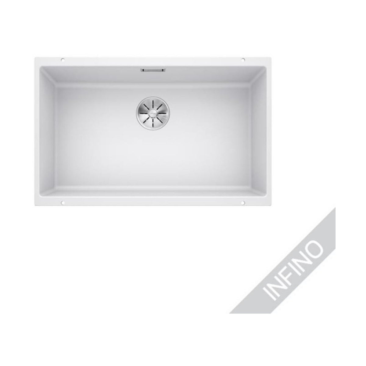 Altapäin Kiinnitettävä Allas Subline 700-U Silgr Valkoinen 5928955