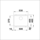 Altapäin Kiinnitettävä Allas Etagon 500 - U Silgr, Coffee [5928750] | lvitarvikkeet.fi