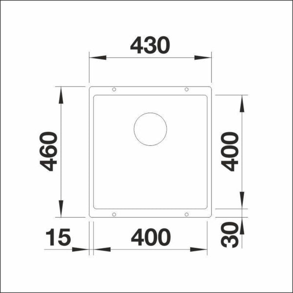 Altapäin Kiinnitettävä Allas Rotan 400-U Silg Antrasiitti [5929340]