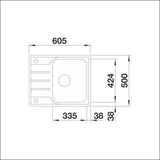 Päältä Asennettava Allas Rst Lemis 45 S-If Mini 5929345