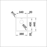 Upotettava - /Huullosallas Rst Blanco Andano 340 - Ifn 10613IFN [5928001] | lvitarvikkeet.fi