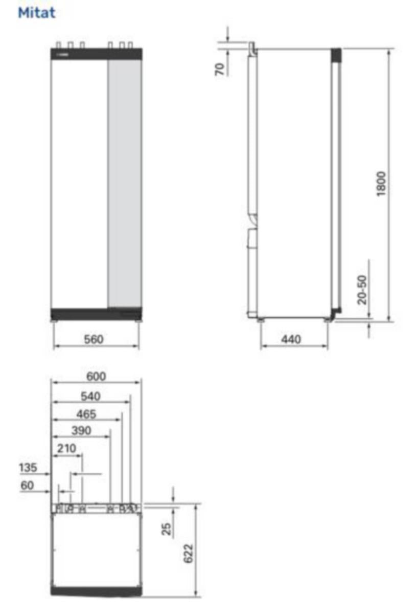 Ilma - vesilämpöpumppu Nibe Split Box 8 paketti, R410a [5362064] |