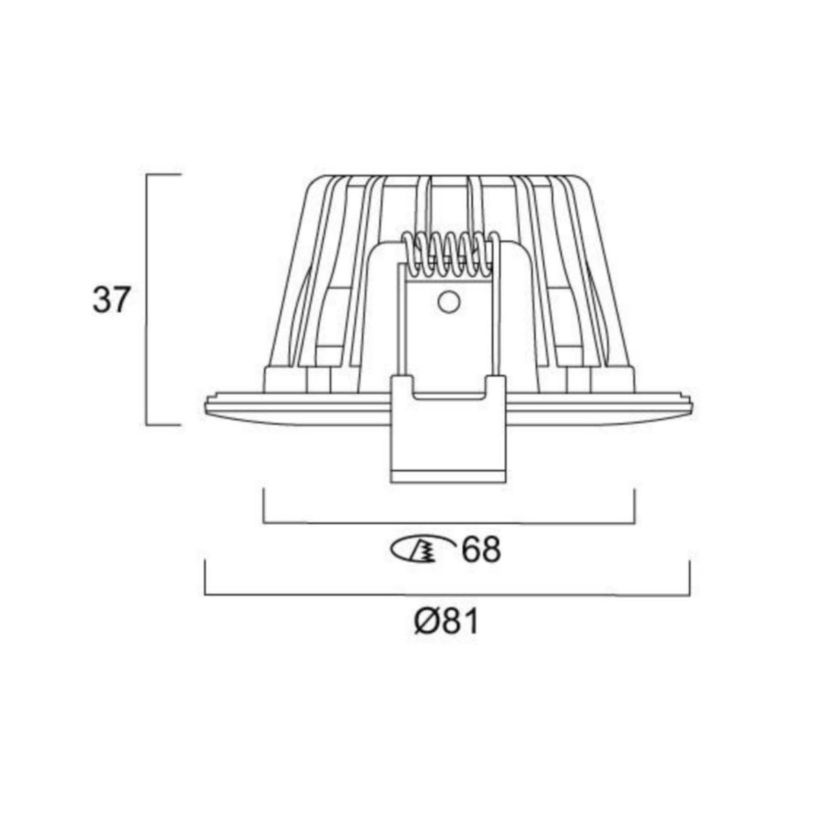 Alasvalo Sylvania Obico 68 Ip65 5,4W 927 - 940 Dim Bl [4278506] |