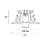 Alasvalo Sylvania Obico 68 Ip65 5,4W 927 - 940 Dim Bl [4278506] |