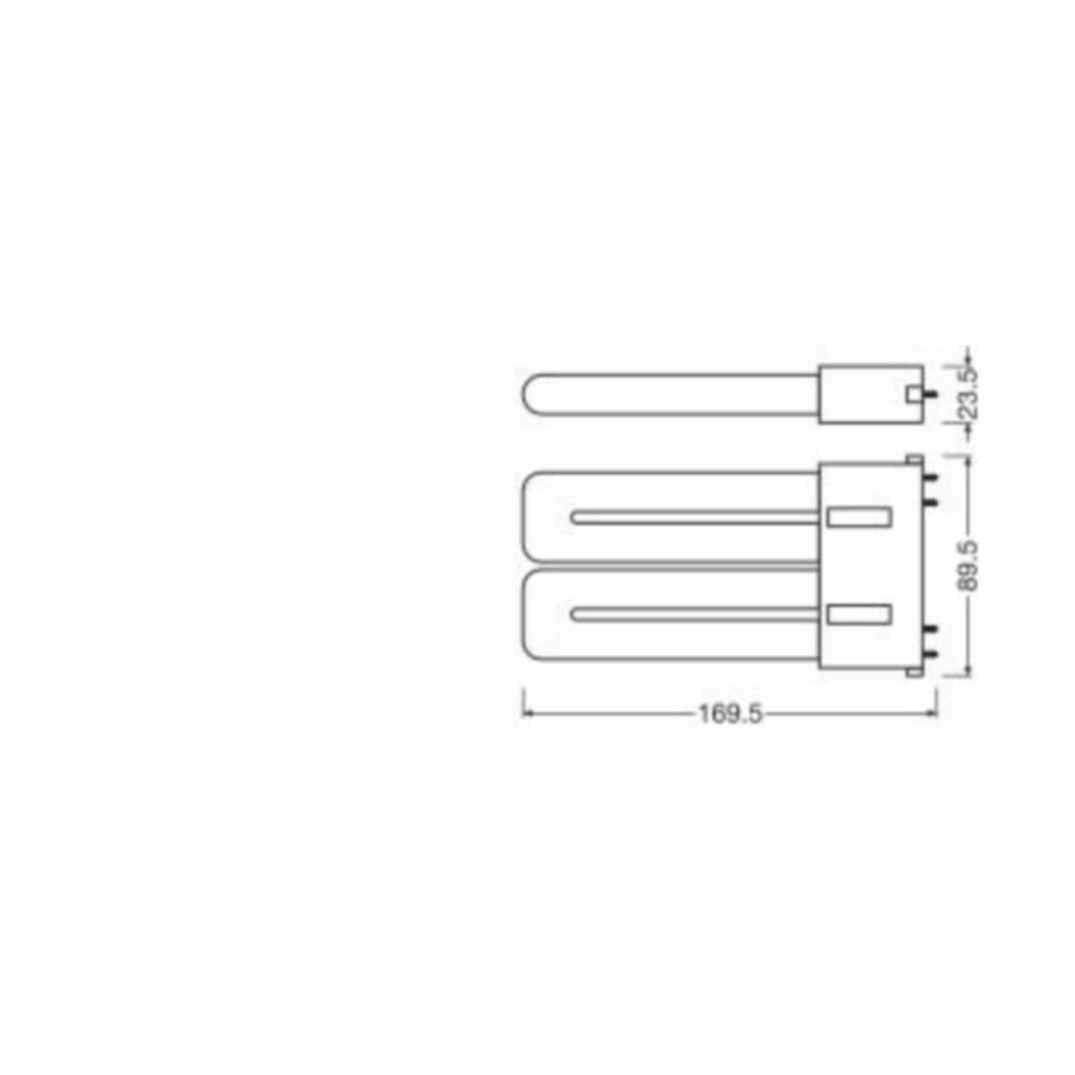 LED - pistokantalamppu LEDVANCE Dulux LED F24 EM 12W/840 2G10 [4935272] |