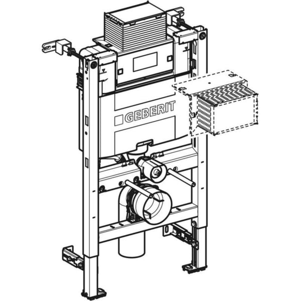 Seinä-WC asennusteline Geberit Duofix 820 mm, Omega, PE-X [5756969]