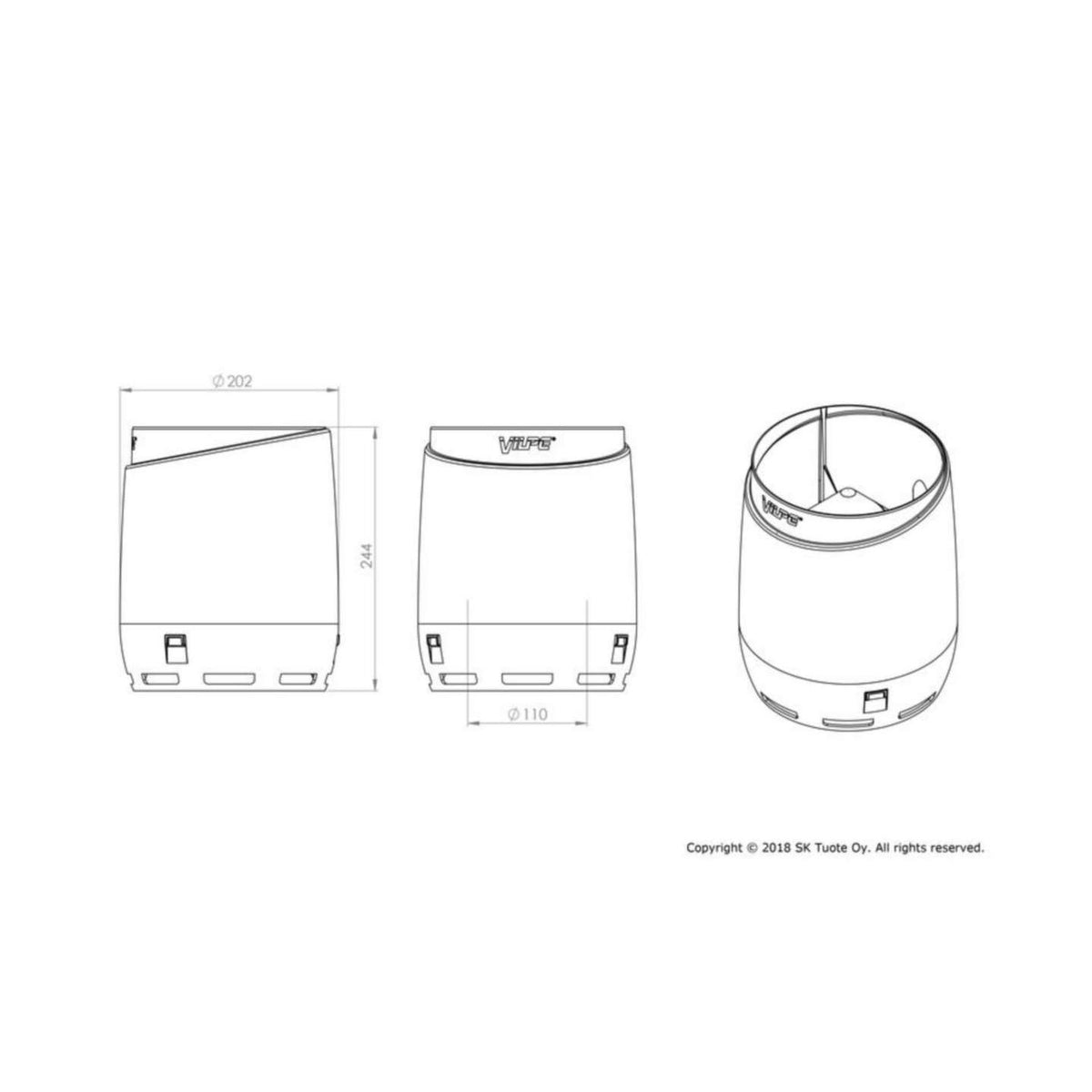 Sadehattu Vilpe Flow 110 punainen [7820297] |