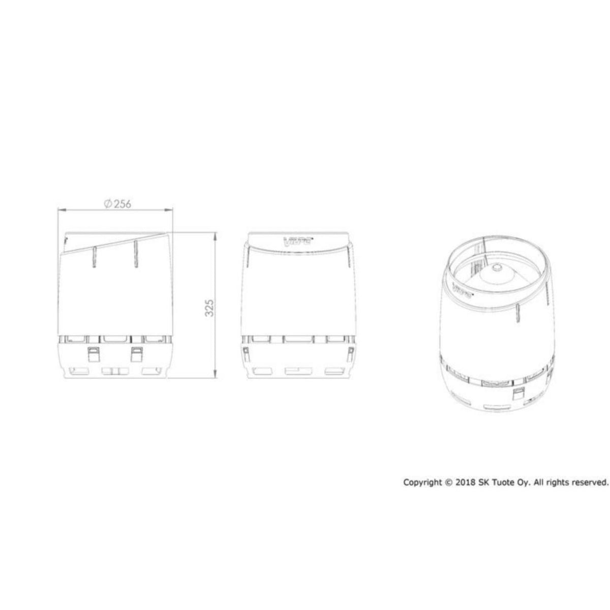 Sadehattu Vilpe Flow 160 vaaleanharmaa [7820292] |