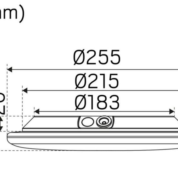 Pinta-Asennusvalaisin Moon Ip44 1180Lm 12W 3/4K Wh Dim