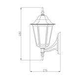 Seinävalaisin Kartano Up Ip44 E27 Glc White [4107169] |
